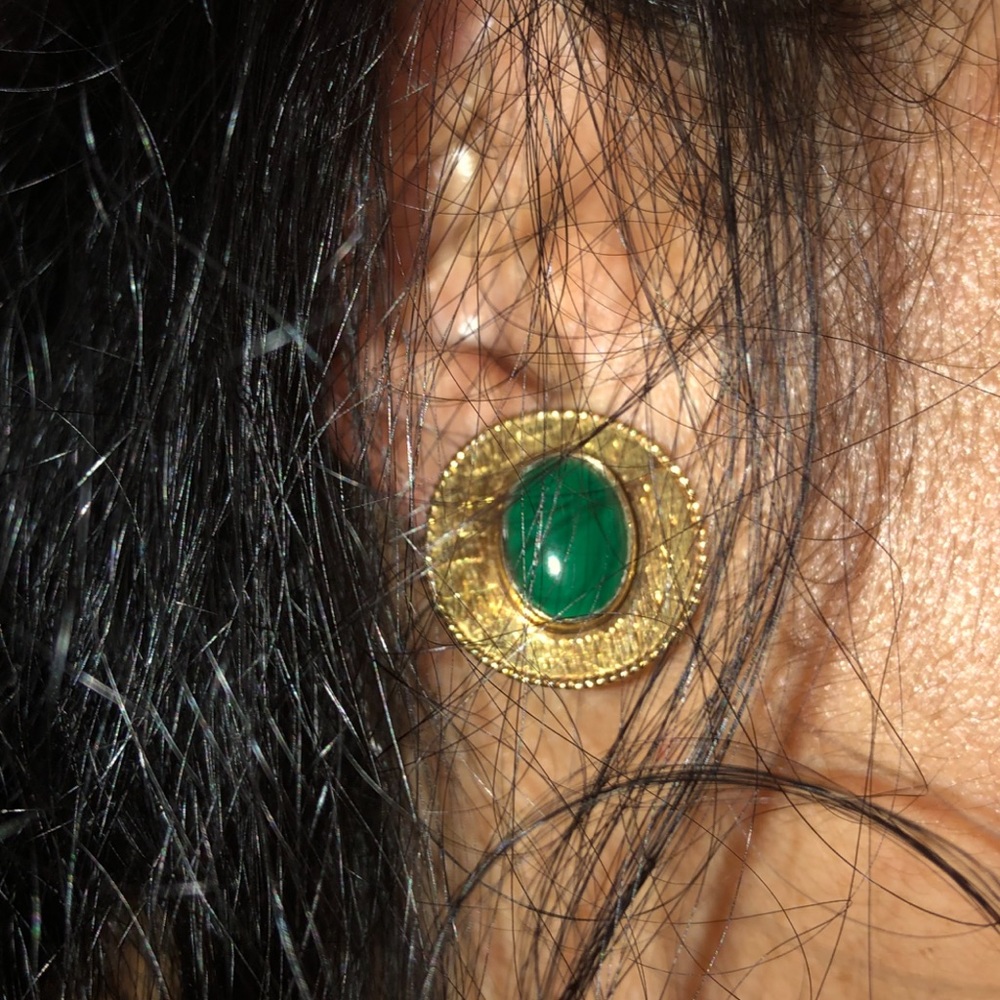 18k yellow gold Designer Earrings-Rare! - Picture 9 of 16